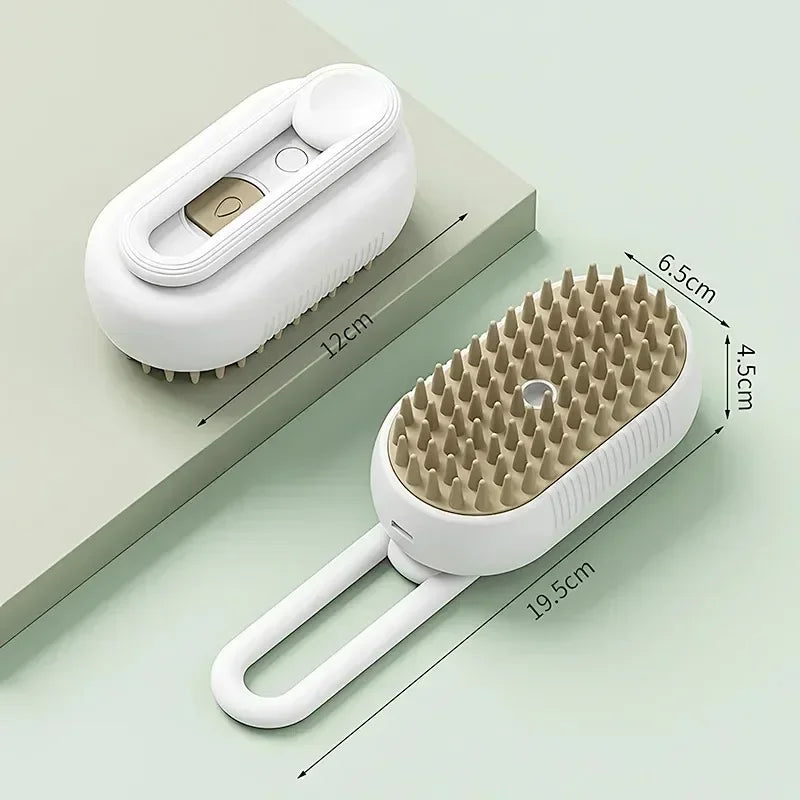 3-In-1 Pet Hair Brush Cat Hair Comb Electric Pet Cleaning Brush Steam Spray Brush Massage Hair Removal Comb anti Flying Brushes